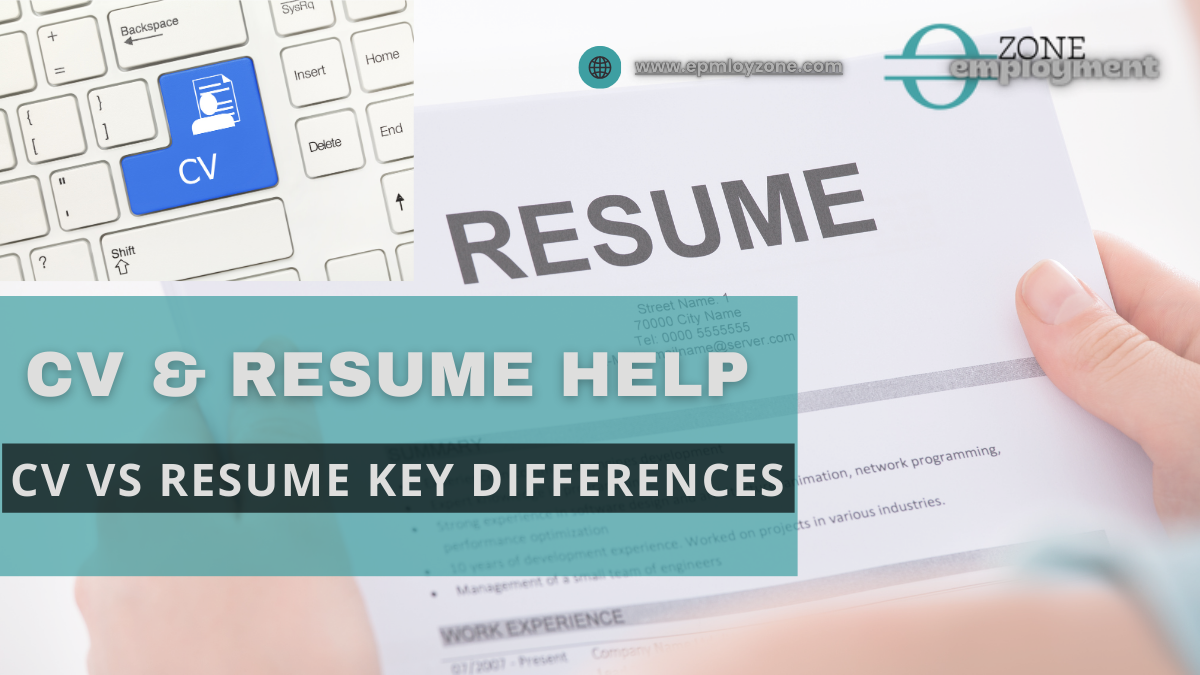 Learn the key differences between a CV and a resume. Understand when to use a CV or a resume, what each includes