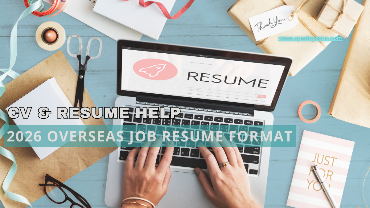 Best overseas resume format for 2026. Applying for a job abroad in 2026 is more competitive than ever. Apply now fast